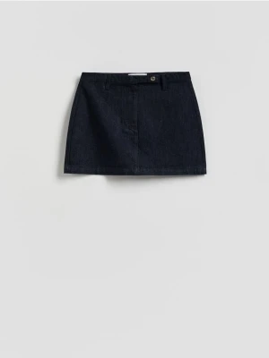 Reserved - Jeansowa spódnica mini - granatowy