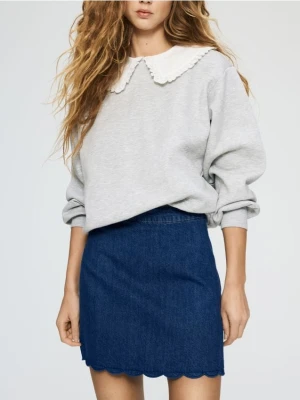 Reserved - Jeansowa spódnica mini - niebieski