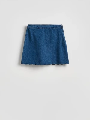 Reserved - Jeansowa spódnica mini - niebieski