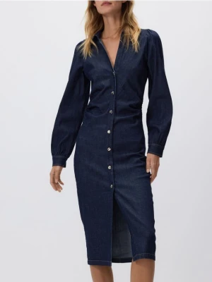 Zdjęcie produktu Reserved - Jeansowa sukienka midi - granatowy