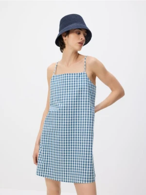 Reserved - Jeansowa sukienka mini - niebieski