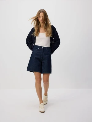 Reserved - Jeansowe bermudy - granatowy