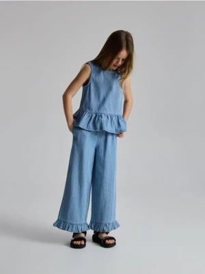 Reserved - Jeansowe kuloty - niebieski