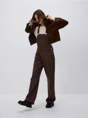 Reserved - Jeansowe ogrodniczki - brązowy