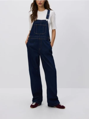 Reserved - Jeansowe ogrodniczki - granatowy