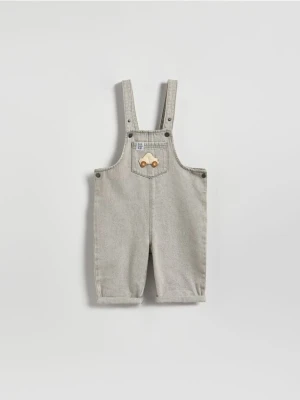 Reserved - Jeansowe ogrodniczki - jasnoszary