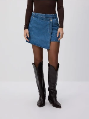 Reserved - Jeansowe spódnico-szorty - niebieski