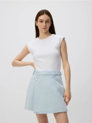 Reserved - Jeansowe spódnico-szorty - niebieski