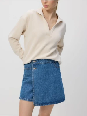 Reserved - Jeansowe spódnico-szorty - niebieski