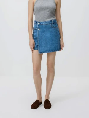 Reserved - Jeansowe spódnico-szorty - niebieski