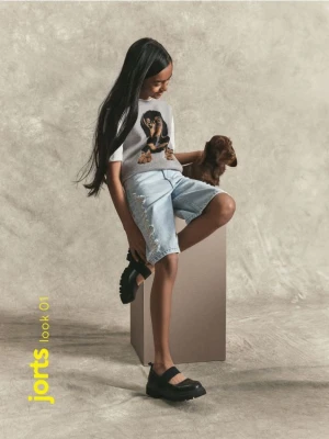 Reserved - Jeansowe szorty bermudy - niebieski