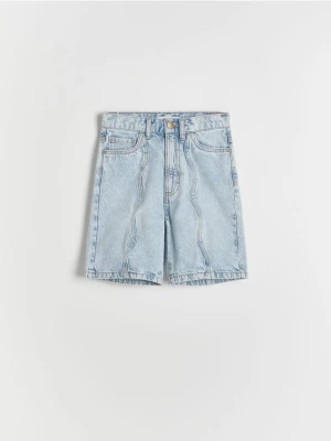 Reserved - Jeansowe szorty bermudy - niebieski