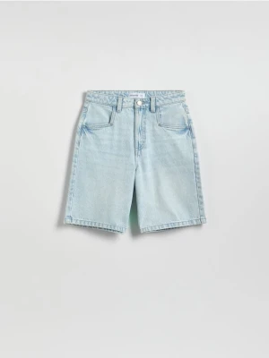 Reserved - Jeansowe szorty bermudy - niebieski