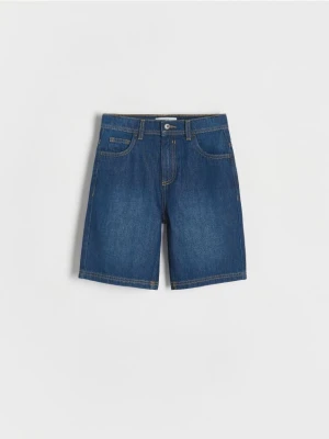 Reserved - Jeansowe szorty - granatowy