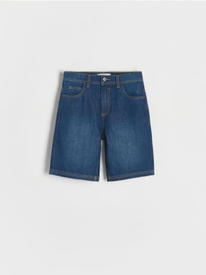 Reserved - Jeansowe szorty - granatowy