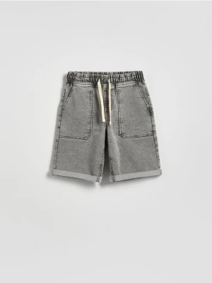 Reserved - Jeansowe szorty - jasnoszary