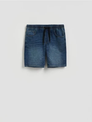 Reserved - Jeansowe szorty jogger - indigo jeans