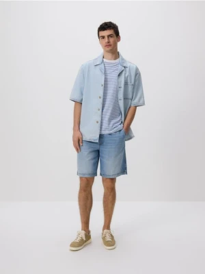 Reserved - Jeansowe szorty jogger - niebieski