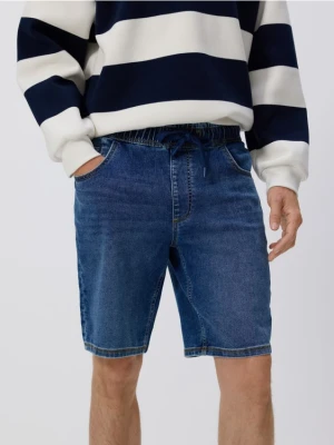 Reserved - Jeansowe szorty jogger - niebieski