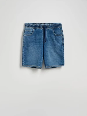 Zdjęcie produktu Reserved - Jeansowe szorty jogger - niebieski