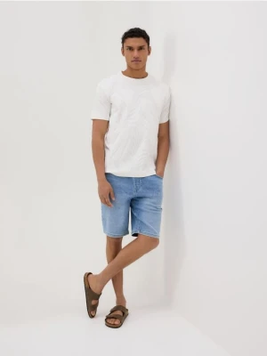 Reserved - Jeansowe szorty jogger - niebieski