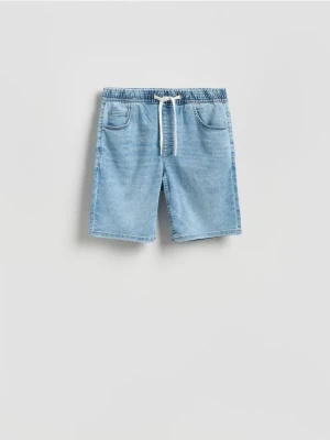 Zdjęcie produktu Reserved - Jeansowe szorty jogger - niebieski