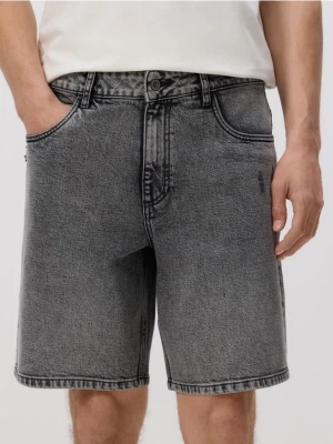 Reserved - Jeansowe szorty loose fit - jasnoszary