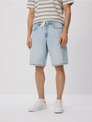 Reserved - Jeansowe szorty loose fit - niebieski