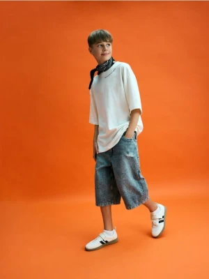 Reserved - Jeansowe szorty - niebieski