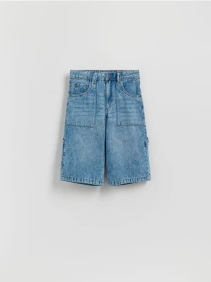 Reserved - Jeansowe szorty - niebieski