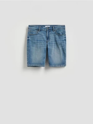 Reserved - Jeansowe szorty slim fit - indigo jeans