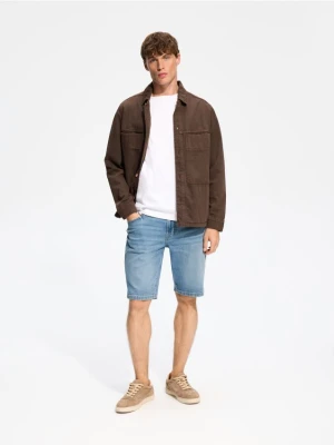 Reserved - Jeansowe szorty slim fit - indigo jeans