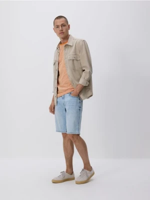 Reserved - Jeansowe szorty slim fit - niebieski