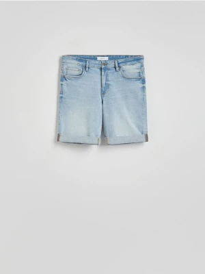 Zdjęcie produktu Reserved - Jeansowe szorty slim fit - niebieski