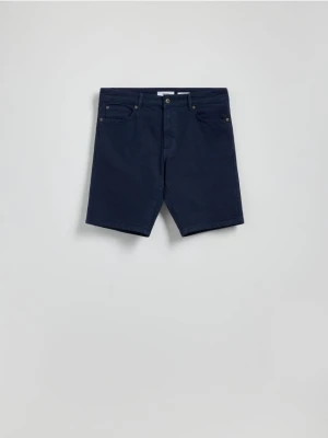 Reserved - Jeansowe szorty straight - granatowy