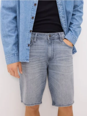 Reserved - Jeansowe szorty straight - jasnoszary