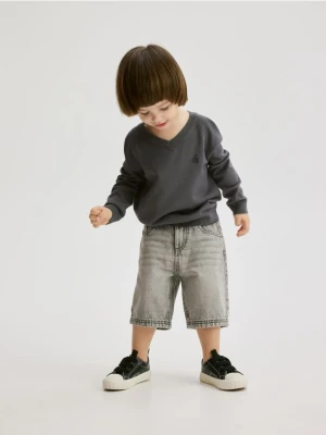 Reserved - Jeansowe szorty - szary