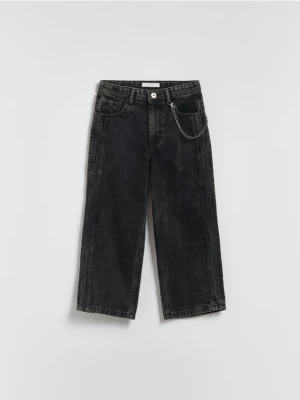 Reserved - Jeansy baggy - czarny