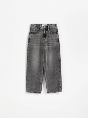Reserved - Jeansy baggy - czarny