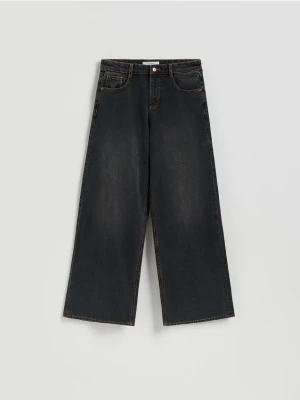 Reserved - Jeansy baggy fit - czarny
