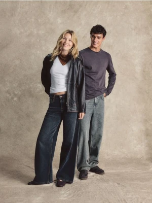 Reserved - Jeansy baggy fit - czarny