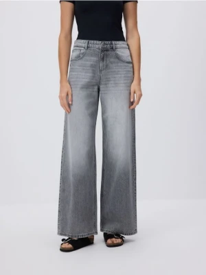 Reserved - Jeansy baggy fit - jasnoszary