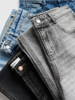 Reserved - Jeansy baggy fit - jasnoszary