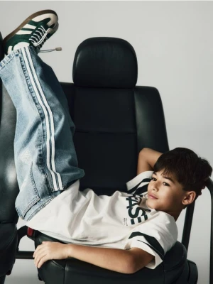 Reserved - Jeansy baggy fit - niebieski