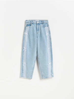 Reserved - Jeansy baggy fit - niebieski
