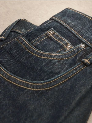 Reserved - Jeansy baggy - granatowy