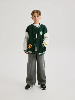 Reserved - Jeansy baggy - jasnoszary