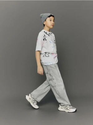 Reserved - Jeansy baggy - jasnoszary