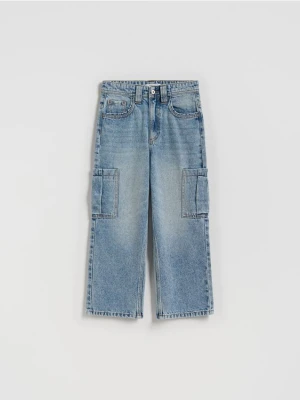 Reserved - Jeansy baggy - niebieski