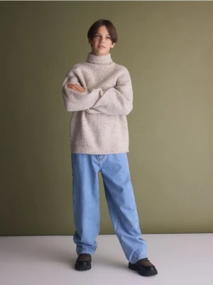 Reserved - Jeansy baggy - niebieski